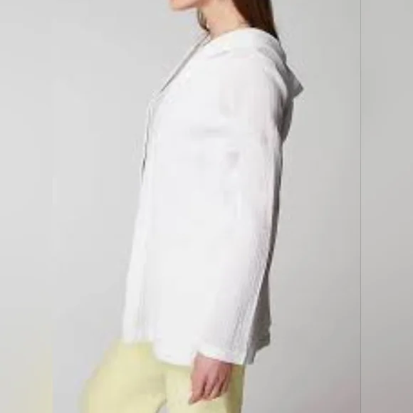 J jill- pure jill cotton-Gauze hooded jacket. - Picture 2 of 11